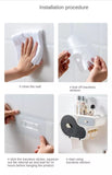 Wall Mount Toilet Roll Paper  Organizer - Saadstore