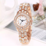 Luxury Brand Rhinestone Women's Bracelet Watches (ROSE GOLD ) - Saadstore