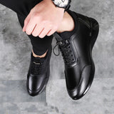 Men's sneaker in black leather - Saadstore