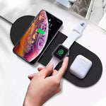 Wireless Trio Charger for I phone 12 13, Watch & Earphone - Saadstore
