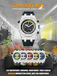 KIMSDUN Camouflage Silicone Strap Quartz Men Watch - Saadstore