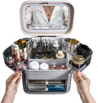 LED mirror & Cosmetic storage box - Saadstore
