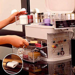 LED mirror & Cosmetic storage box - Saadstore
