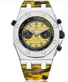KIMSDUN Camouflage Silicone Strap Quartz Men Watch - Saadstore
