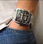 Hollow Square Automatic Mechanical Watch - Saadstore