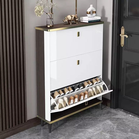 Italian-style luxury ultra-thin shoe cabinet - Saadstore