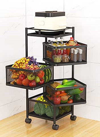 Thickened Metal Kitchen Vegetable Storage Basket - Saadstore