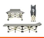 Folding bed for outdoor camping & picnic (Grey)