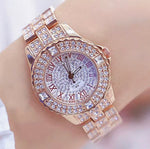 Luxury Brand Rhinestone Women's Bracelet Watches (ROSE GOLD ) - Saadstore