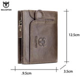 BULLCAPTAIN Men's Wallet Zipper Wallet - Saadstore