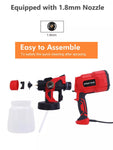 Spray Gun High Power Electric Paint Sprayer Power Tool Airbrush - Saadstore