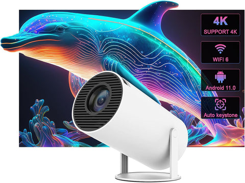 Portable Projector: Your Perfect Home, Office, and Outdoor Entertainment Companion! 6M Warranty