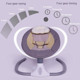 Baby Cradle | Baby Crib Cradle | Adjustable Portable Baby Electric Rocking Chair | Home Recliner With Remote and Bluetooth Music Control | Baby Swing Cradle - Saadstore