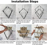 Iron Wooden Wall Mounted Book Storage Rack - Saadstore