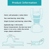 Baby Carrier With Hip Seat (Gray) - Saadstore