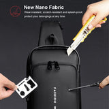 Sling Bag | Portable Chest Crossbody Anti - Theft Bag With Charging Port in UAE - Saadstore