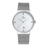 Men's Stainless Steel Mesh Belt Watch - Saadstore