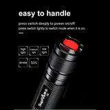 SUPFIRE Flashlight for Outdoor Camping Hiking Cycling - Saadstore