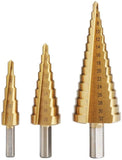 3 PCS Cone Drill Titanium Bit Set 4 - 12/20/32mm - Saadstore