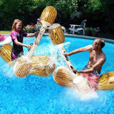 Wood Grain Floating Rafts - Two floating rafts, two sticks - Saadstore