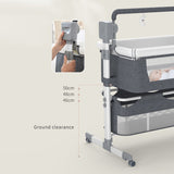 Baby Electric Bed Basket Cradle | Foldable & Portable Sleeping Cot - Saadstore