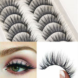 10 Pairs Artificial Eyelashes - Saadstore