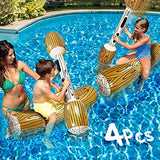 Wood Grain Floating Rafts - Two floating rafts, two sticks - Saadstore
