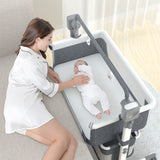 Baby Electric Bed Basket Cradle | Foldable & Portable Sleeping Cot - Saadstore