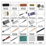 61 pcs Leather Craft Tools Punch Kit Stitching Working Stitching Groover Sewing Set - Saadstore