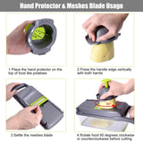 Vegetable Chopper Pro - Multifunctional Blades & Large Container for Salad, Garlic, Fruit, and Potato Delights - Saadstore