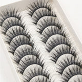 10 Pairs Artificial Eyelashes - Saadstore