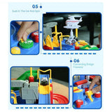 Vehicle Puzzle Car Track Playsets - Saadstore