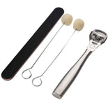 61 pcs Leather Craft Tools Punch Kit Stitching Working Stitching Groover Sewing Set - Saadstore