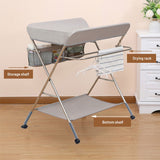 Portable Baby Changing Table with Wheels - Foldable Changing Table Dresser Changing Station for Infant - Waterproof Diaper Changing Table Pad Topper - Saadstore