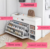 Large Capacity Shoes Cabinet with stool - Saadstore