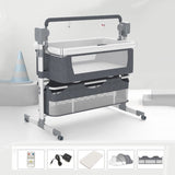 Baby Electric Bed Basket Cradle | Foldable & Portable Sleeping Cot - Saadstore