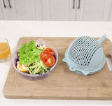 Multifunction Vegetable Cutter with 4 Blades - Saadstore