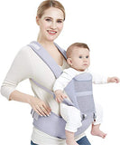 Baby Carrier With Hip Seat (Gray) - Saadstore