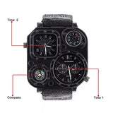 CROSS - COUNTRY OUTDOOR COMPASS WATCH - Saadstore