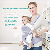Baby Carrier With Hip Seat (Gray) - Saadstore