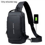 Sling Bag | Portable Chest Crossbody Anti - Theft Bag With Charging Port in UAE - Saadstore