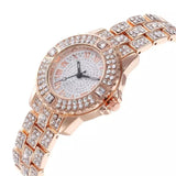 Luxury Brand Rhinestone Women's Bracelet Watches (ROSE GOLD ) - Saadstore
