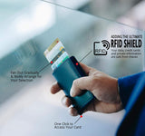 Aluminum Alloy Leather Cards holder - Saadstore