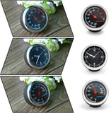 Mini Stick On Clock Hygrometer Clock & Thermometer for Car Dashboard - Saadstore