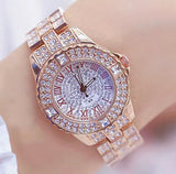Luxury Brand Rhinestone Women's Bracelet Watches (ROSE GOLD ) - Saadstore