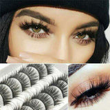 10 Pairs Artificial Eyelashes - Saadstore