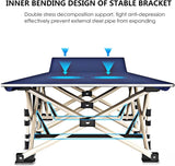 Folding bed for outdoor camping & picnic (Grey) - Saadstore