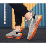 Breathable Men's Jogging Sneakers - Saadstore