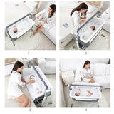 Baby Electric Bed Basket Cradle | Foldable & Portable Sleeping Cot - Saadstore